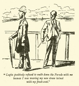Lupin weigerde pertinent om met mij over de Parade te lopen omdat ik mijn nieuwe strohoed droeg met mijn rokjas